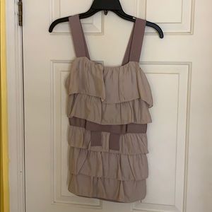 Bordeaux by Anthropologie beige tank